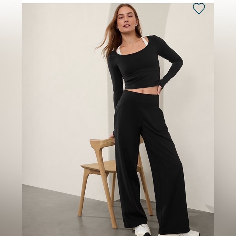 Athleta Venice High Rise Wide Leg, 16, Black🖤